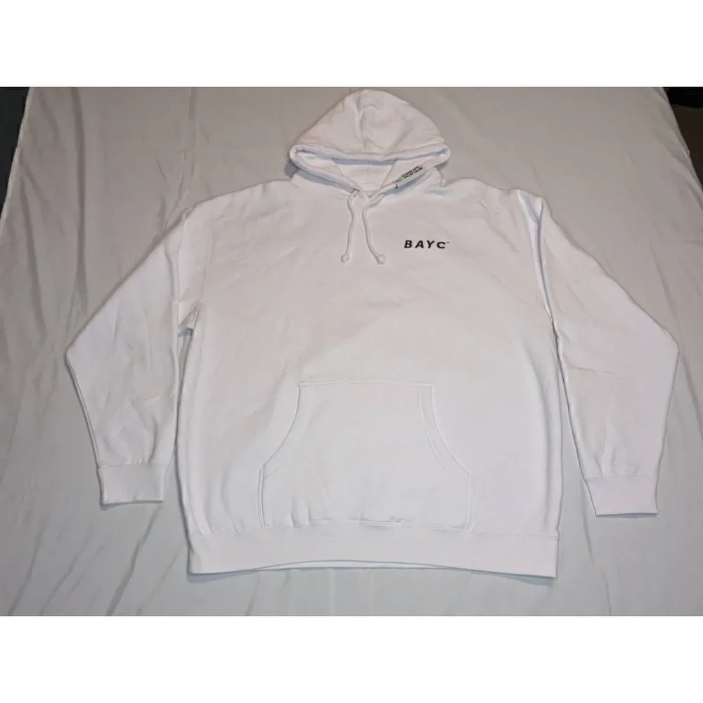 BORED APE YACHT COMPANY I LOVE BAYC APE FEST 2021 EXCLUSIVE WHITE HOODIE XL